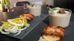 Velouté châtaignes et foie gras