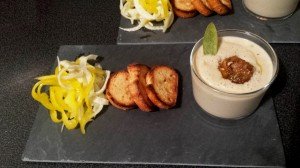 Velouté châtaignes et foie gras