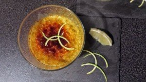Crème brûlée au citron vert
