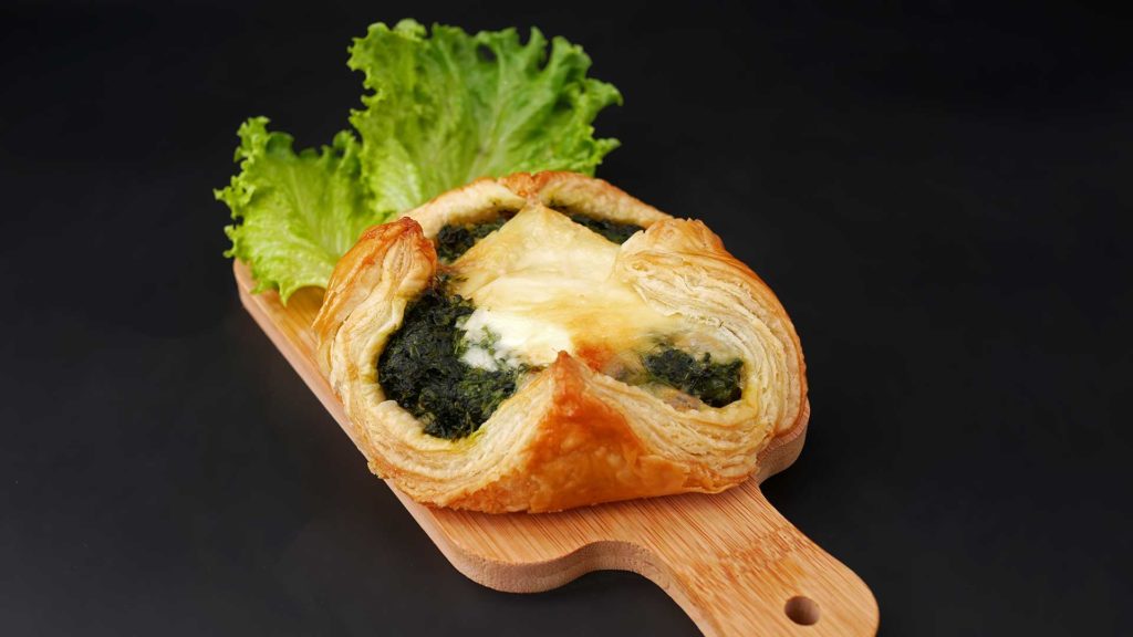 Feuilleté chèvre épinard