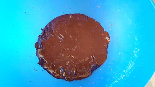 Biscuit reconstitué - le chocolat fondu