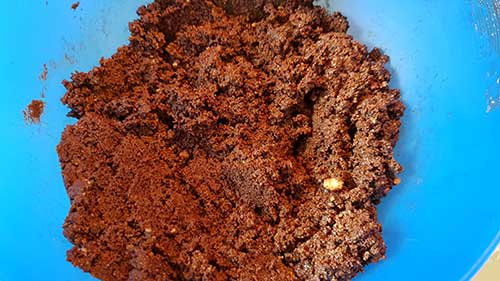 Biscuit reconstitué - le mélange des deux