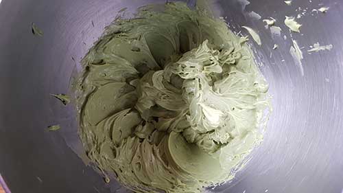 Crème pâtissière pistache - foisonnement