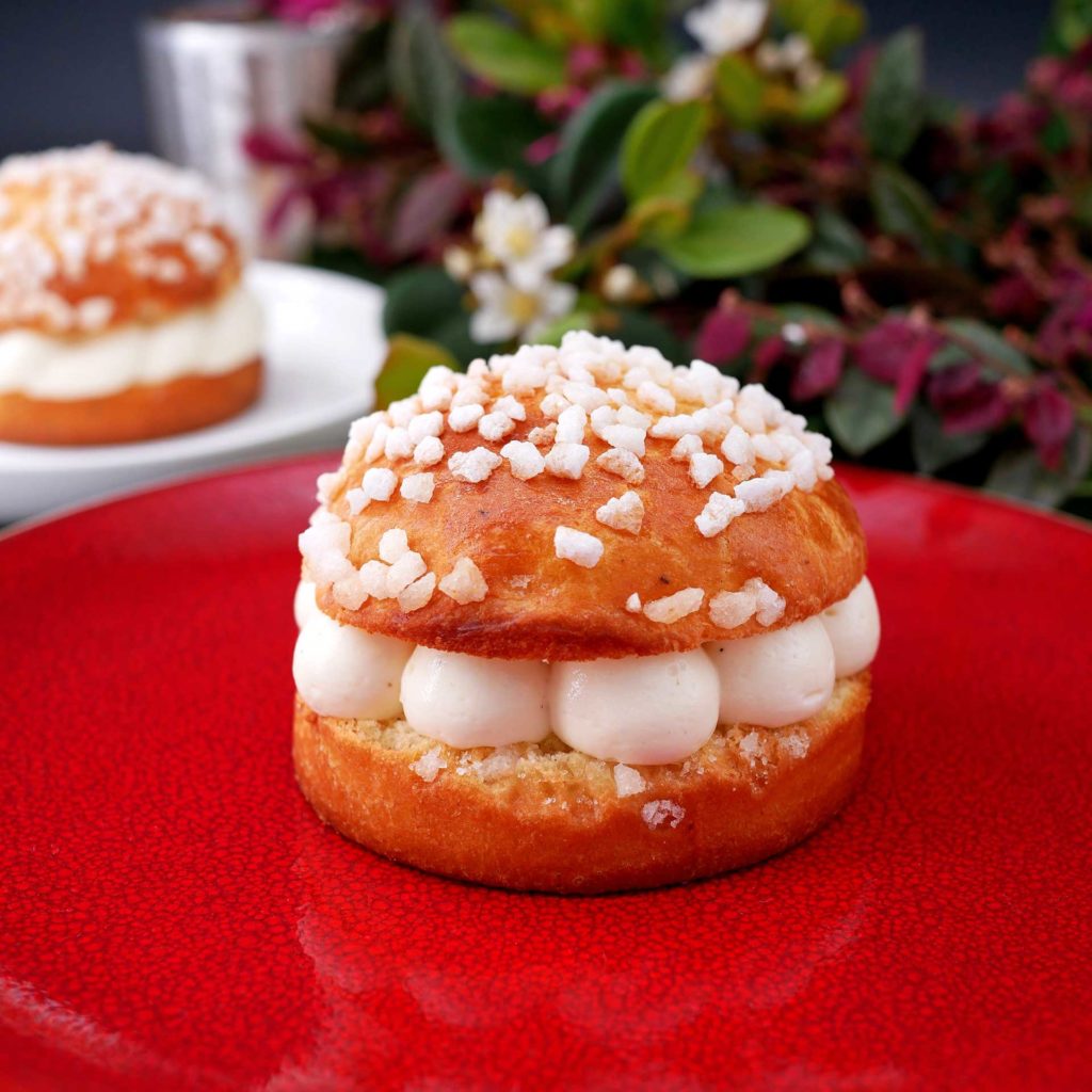 Tartelette tropézienne - crème diplomate et fleur d'oranger