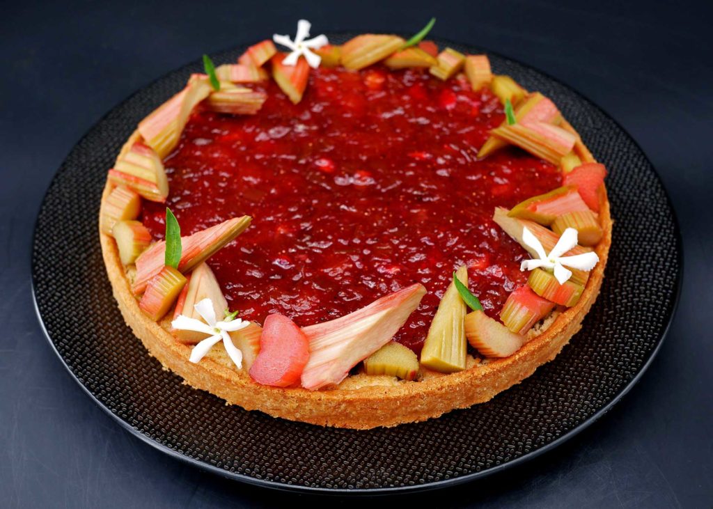 Tarte à la rhubarbe par Claire Heitzler