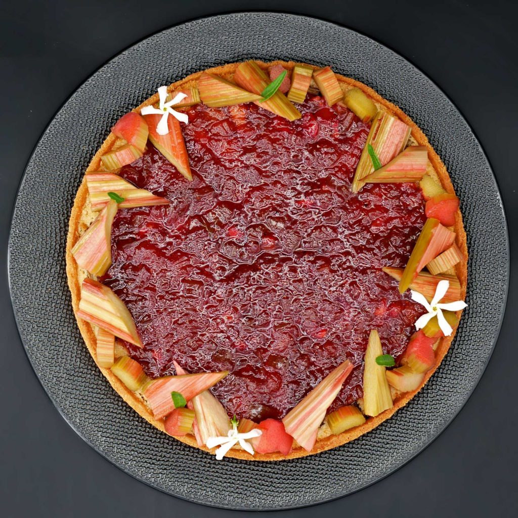 Tarte à la rhubarbe par Claire Heitzler