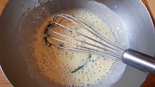 Crémeux estragon - cuisson de la crème