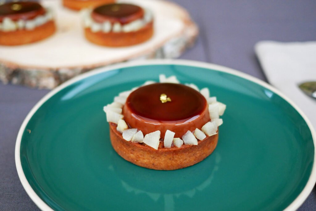 Tartelette poire chocolat parfumée à la fève tonka